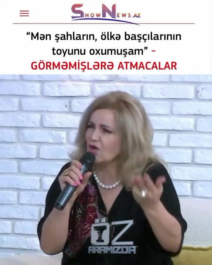 Şahların, prezidentlərin toyunda oxumuşam