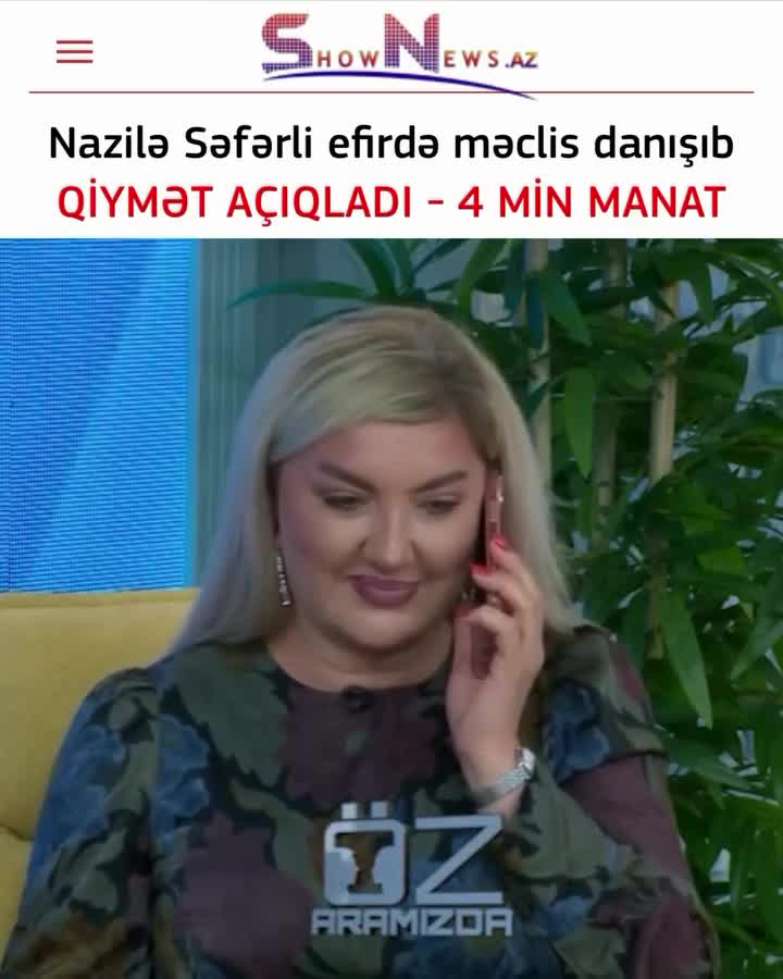 Nazilə Səfərli efirdə məclis danışdı