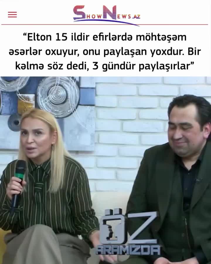 "Elton bir kəlmə söz dedi, 3 gündür paylaşırlar"