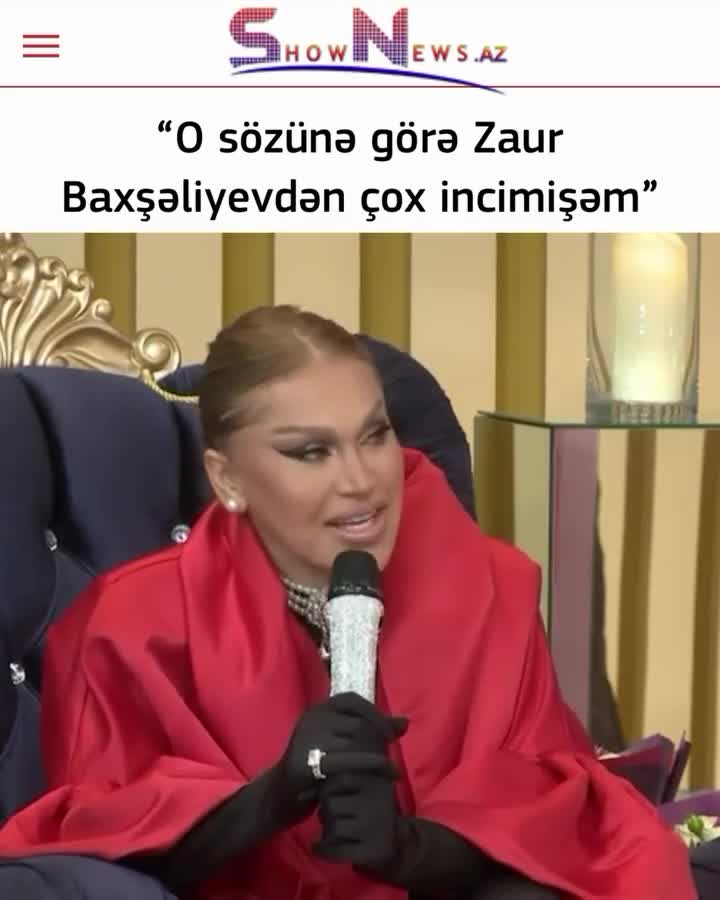 O sözünə görə Zaur Baxşalıyevdən incimişəm