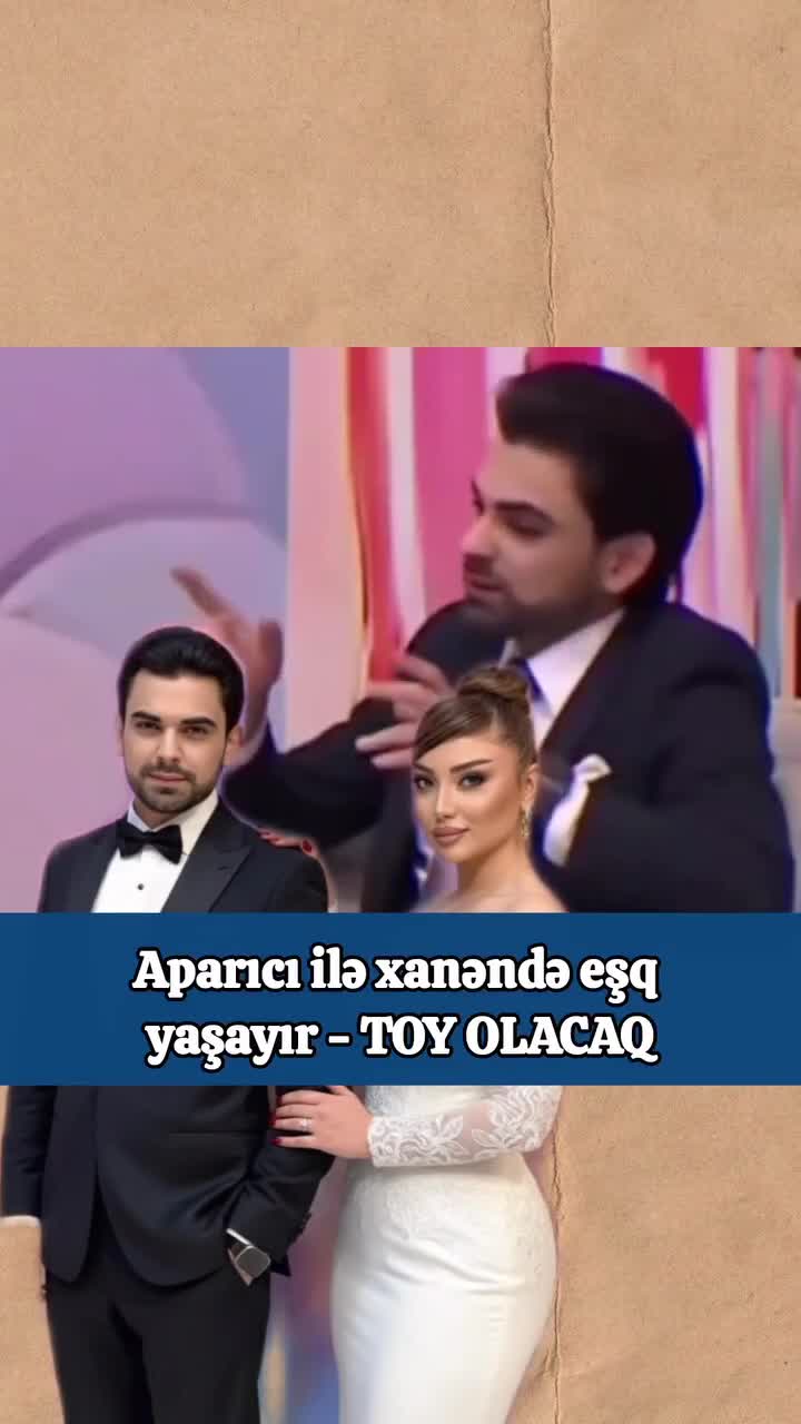 Aparıcı ilə tanınmış xanəndə evlənir