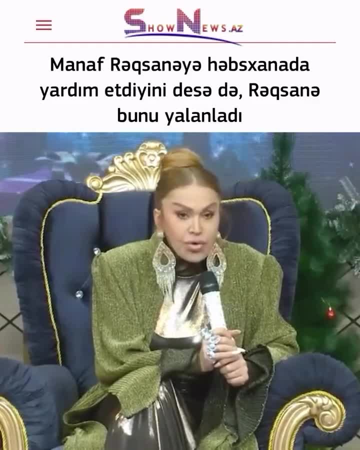 Rəqsanə Manafın dediklərini təkzib etdi
