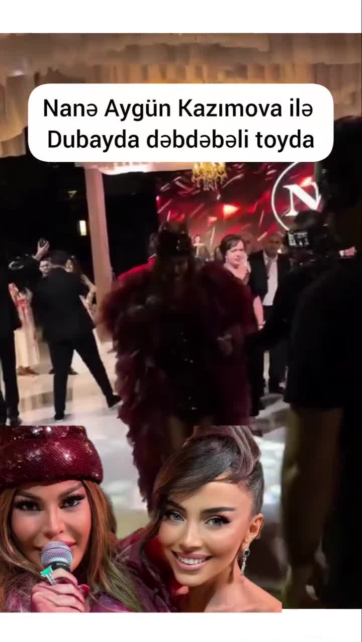 Nanə Aygünlə Dubayda toyda