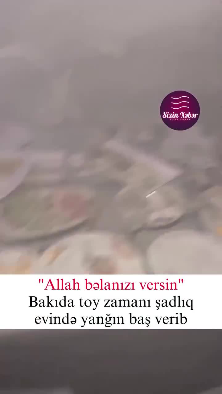 Bakıda toy zamanı restoran yandı