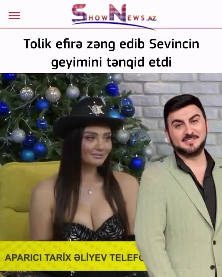 Tolik efirə zəng edib Sevinci biabır etdi