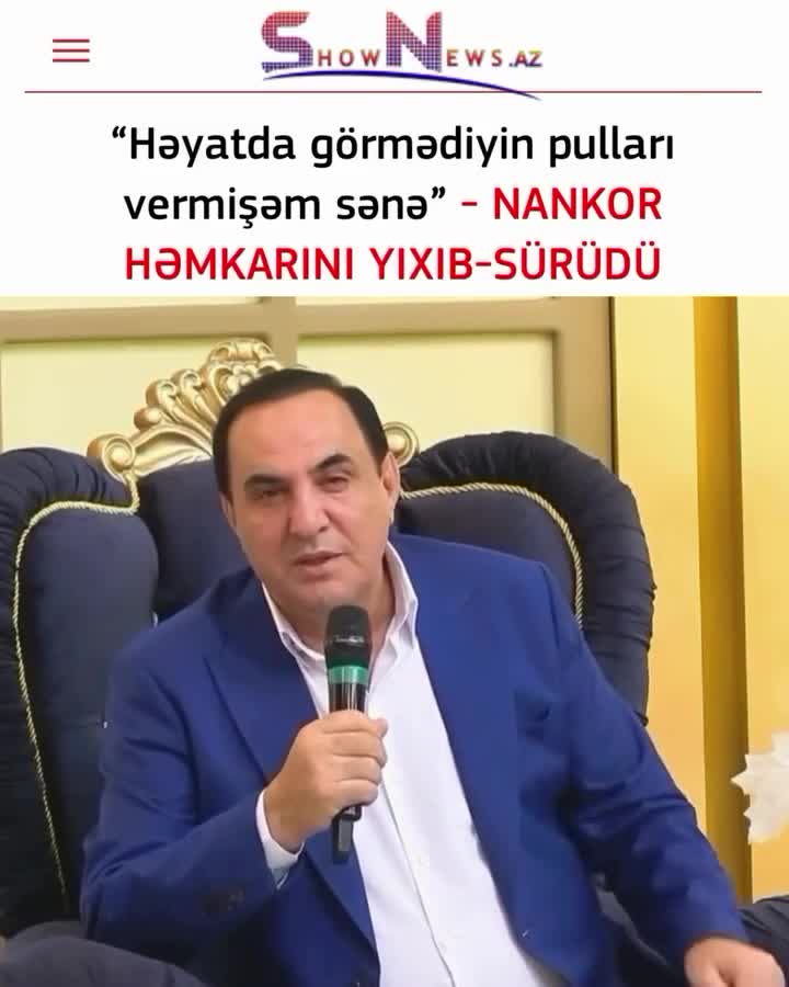 Həyatında görmədiyin pulları vermişəm sənə