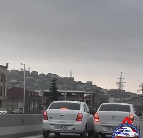 Bakı-Şamaxı yolunda avtomobillər yarışa çıxdı