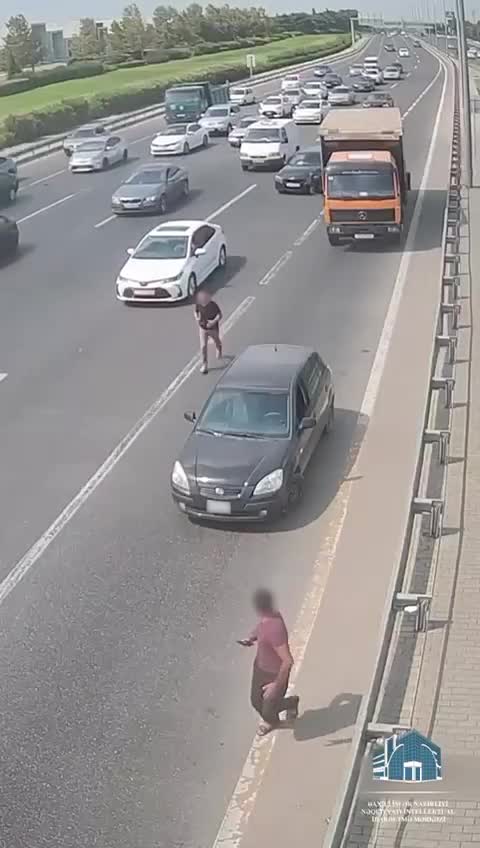 Bakıda ağır qəzanın görüntüləri