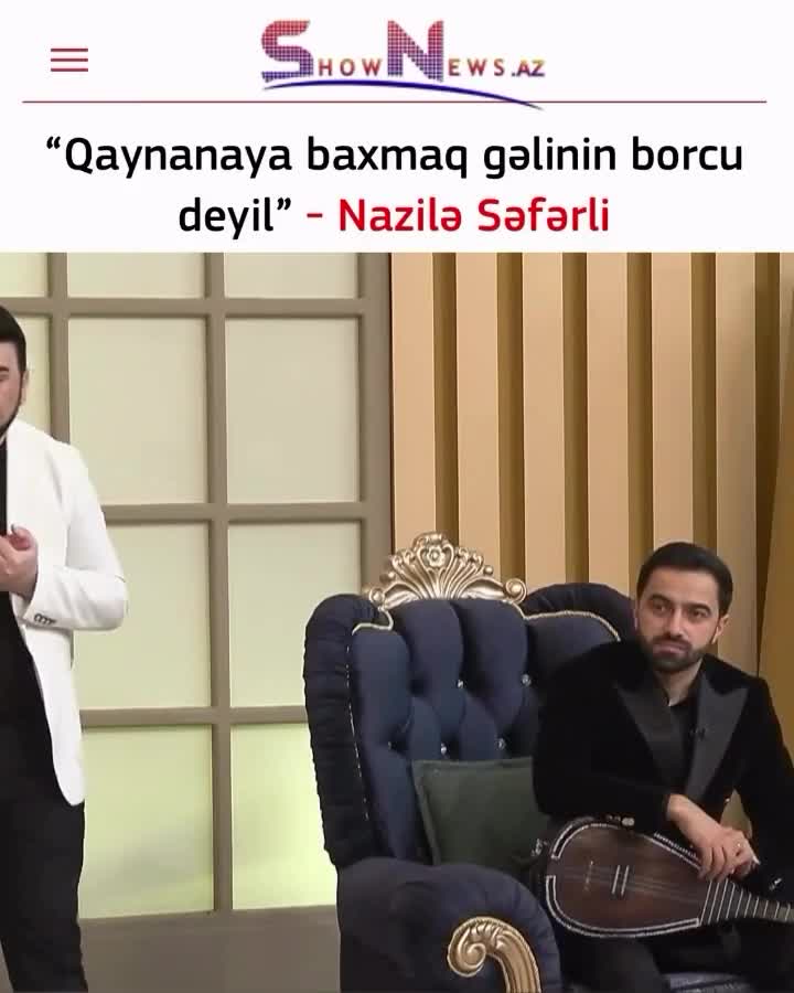 Qayınanaya baxmaq gəlinin borcu deyil