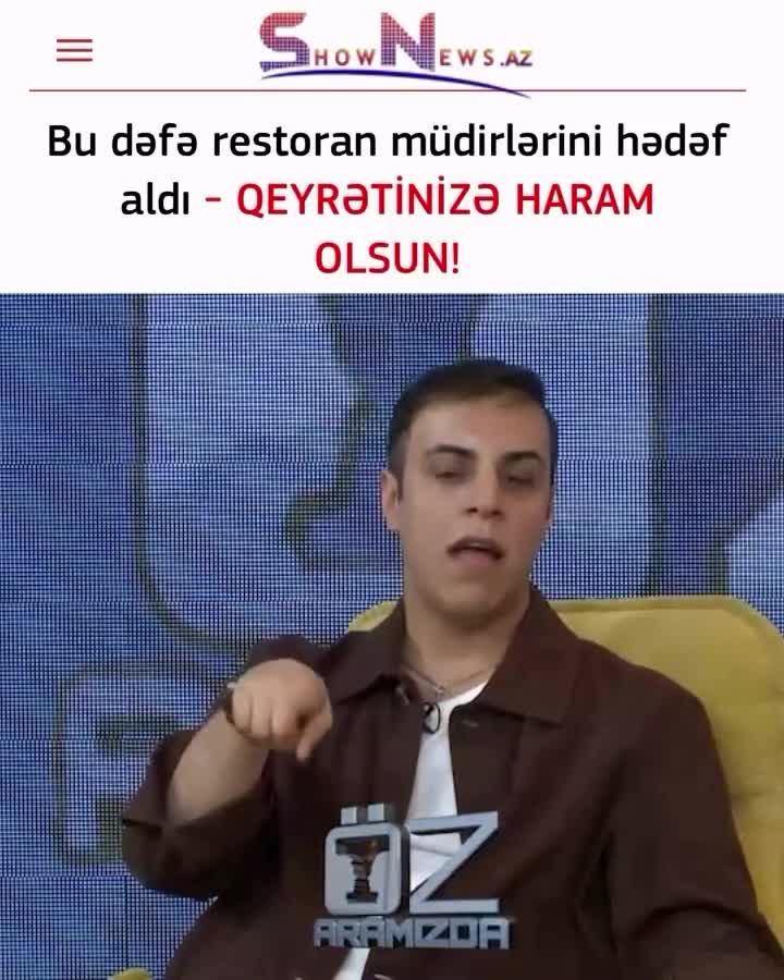 Qeyrətinizə haram olsun 