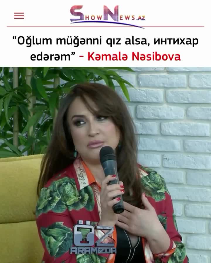 Oğlum müğənni qız alsa, intihar edərəm