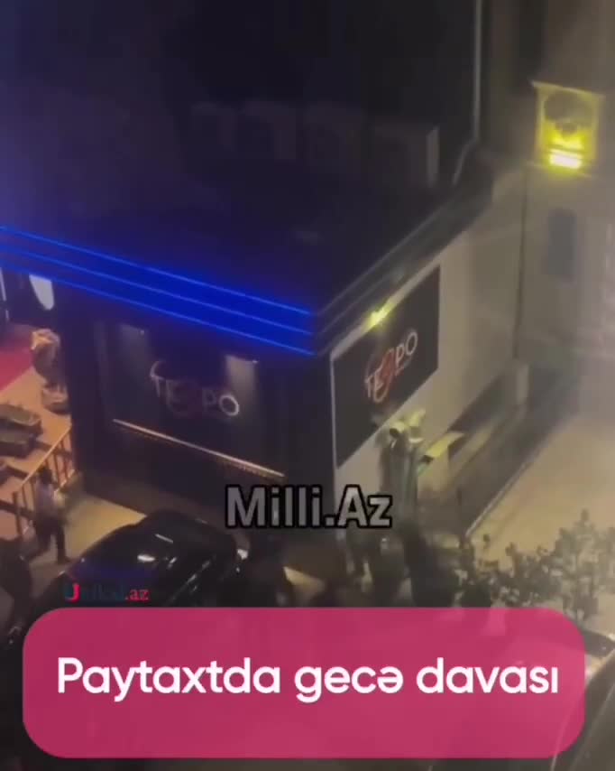 Nərimanovda restoranın qarşısında kütləvi dava