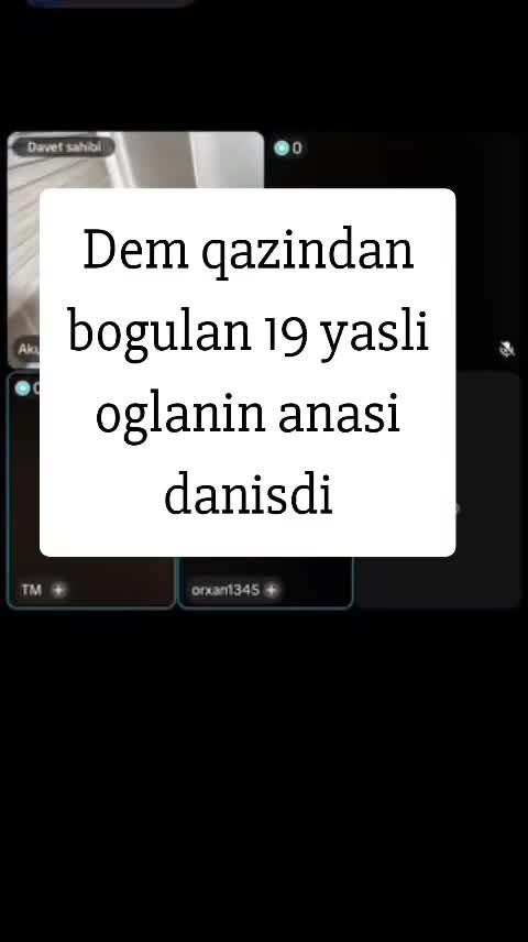 Dəm qazından zəhərlənən oğlanın anası danışdı