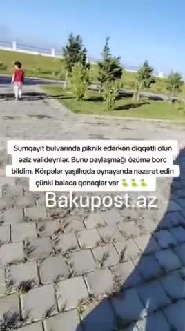Sumqayıtda dənizkənarı bulvar ərazisində ilan görünüb