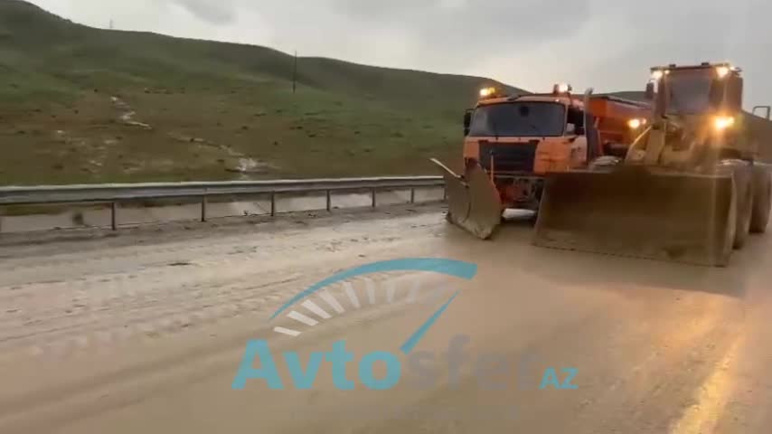 Şamaxı yolunda vəziyyət
