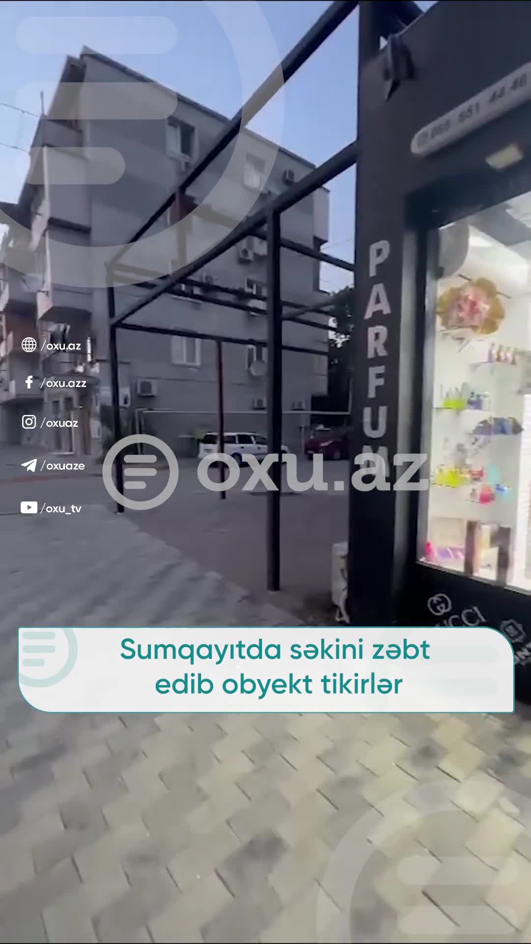 Sumqayıtda səkini zəbt edib OBYEKT TİKİRLƏR?