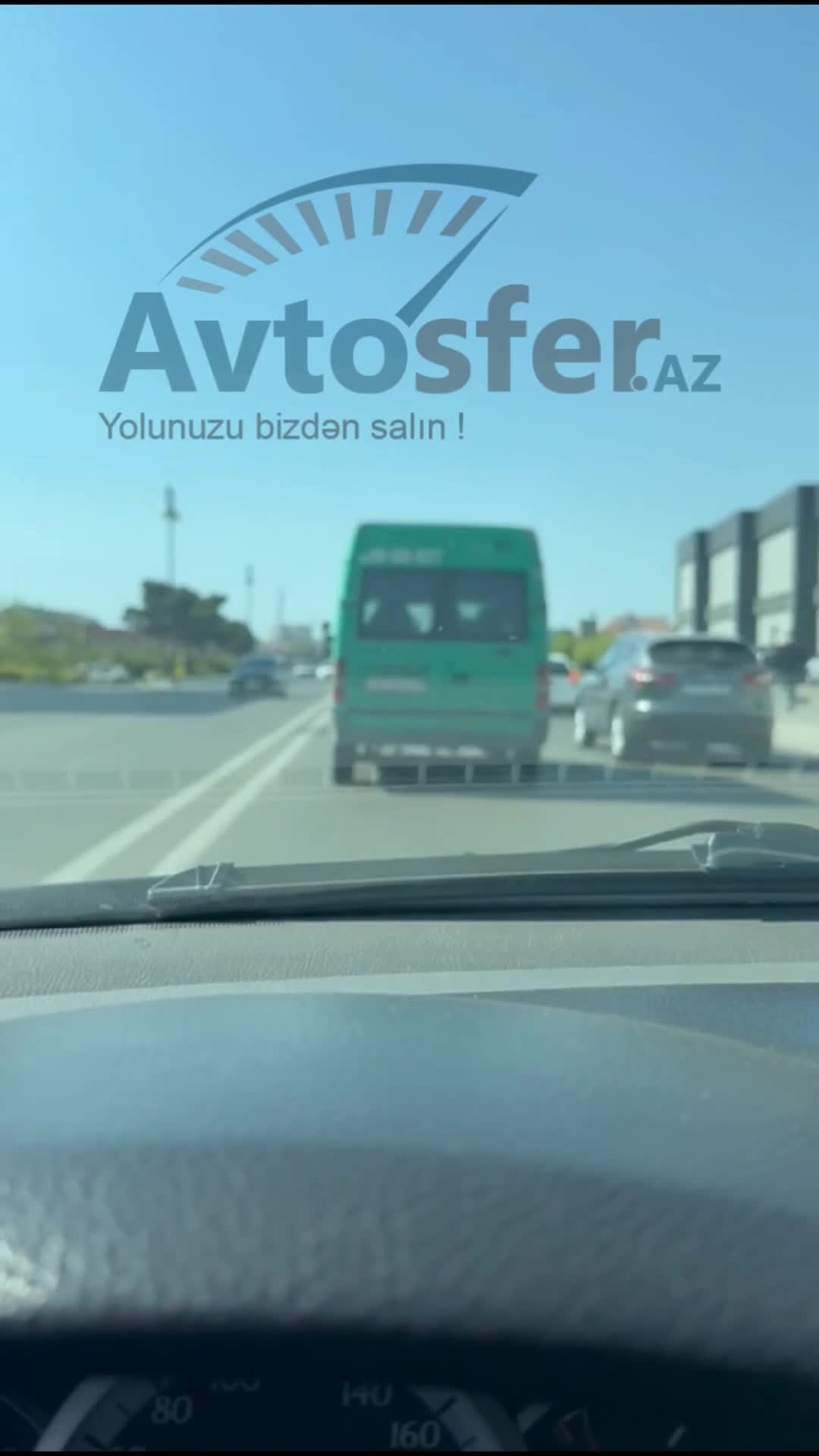 Stop işıqları yanmayan maşın təhlükə yaratdı