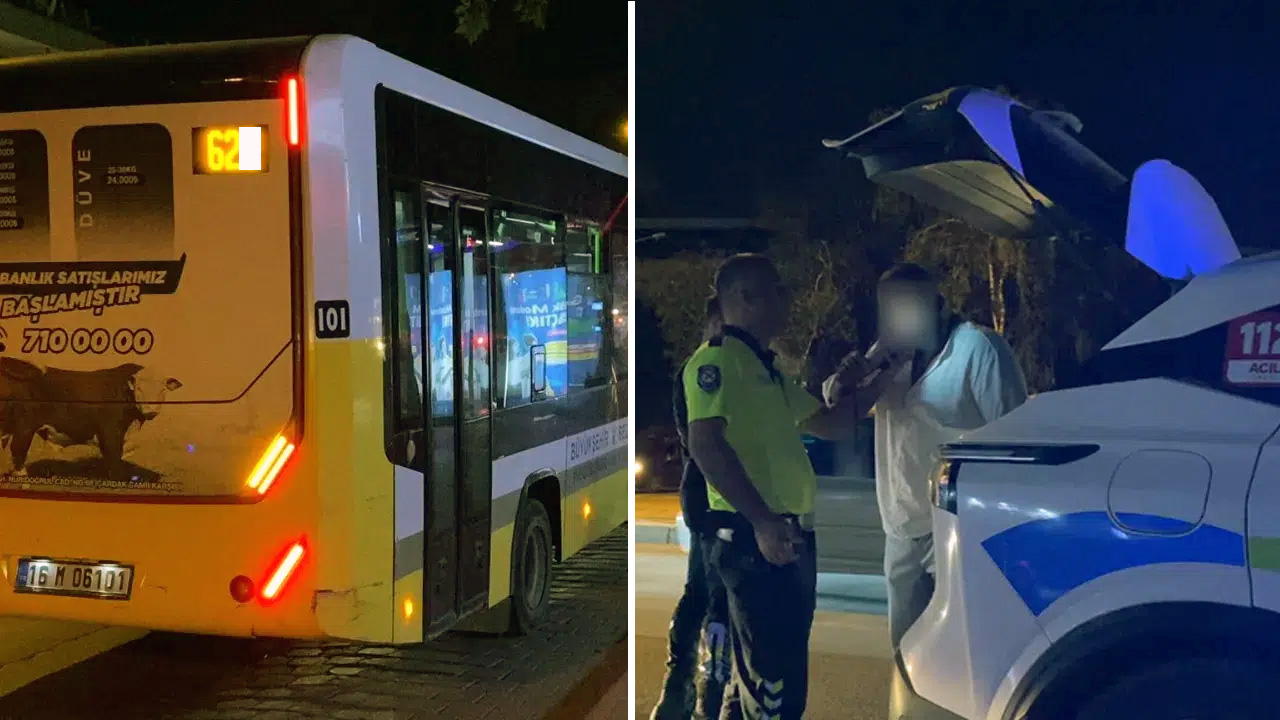 Sərxoş halda avtobus sürən sürücü saxlanıldı
