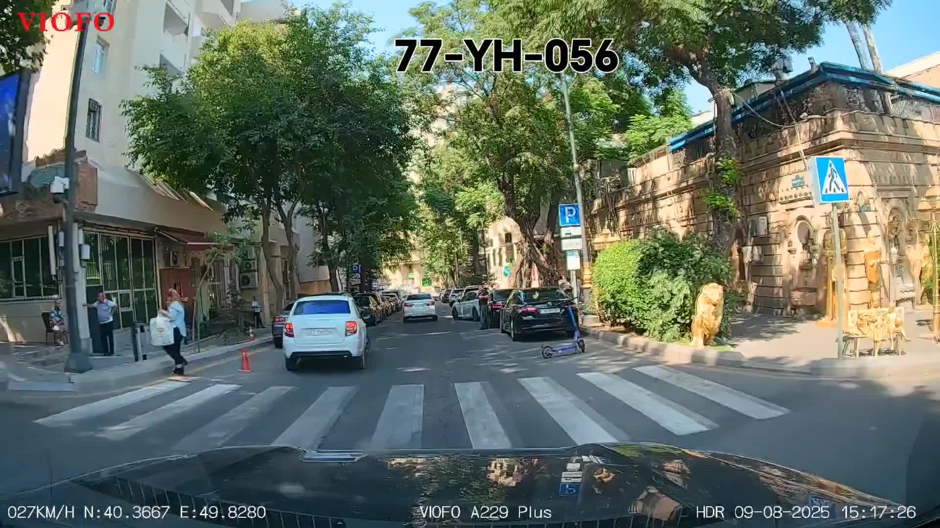 Dayandığı yerdən qəfil hərəkətə başlayıb qəza şəraiti yaratdı 