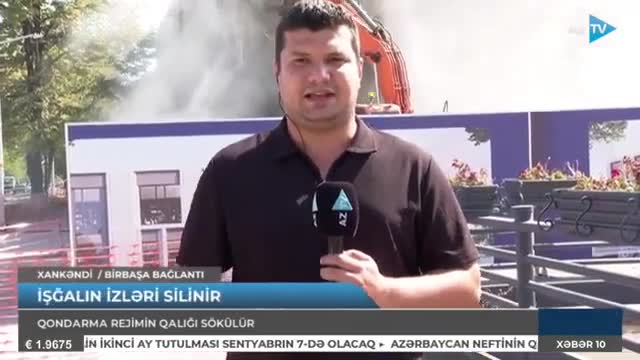 Xankəndidə qondarma rejimin “XİN”inin binası sökülür