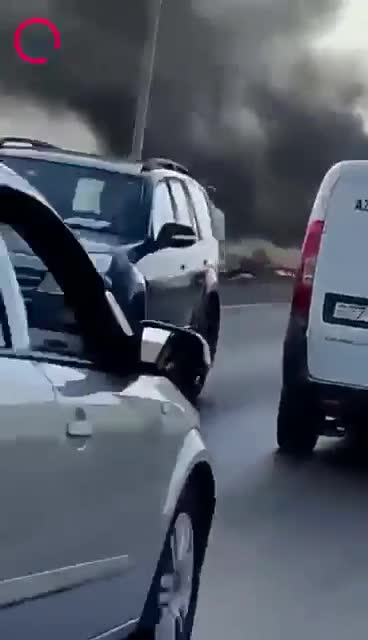 Balaxanı yolunda avtomobil külə döndü