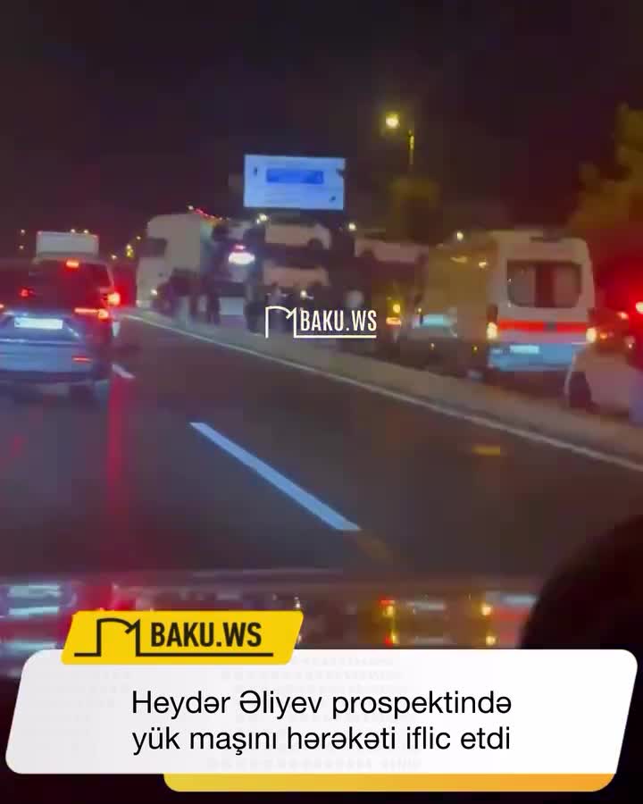  yük maşını hərəkəti iflic etdi
