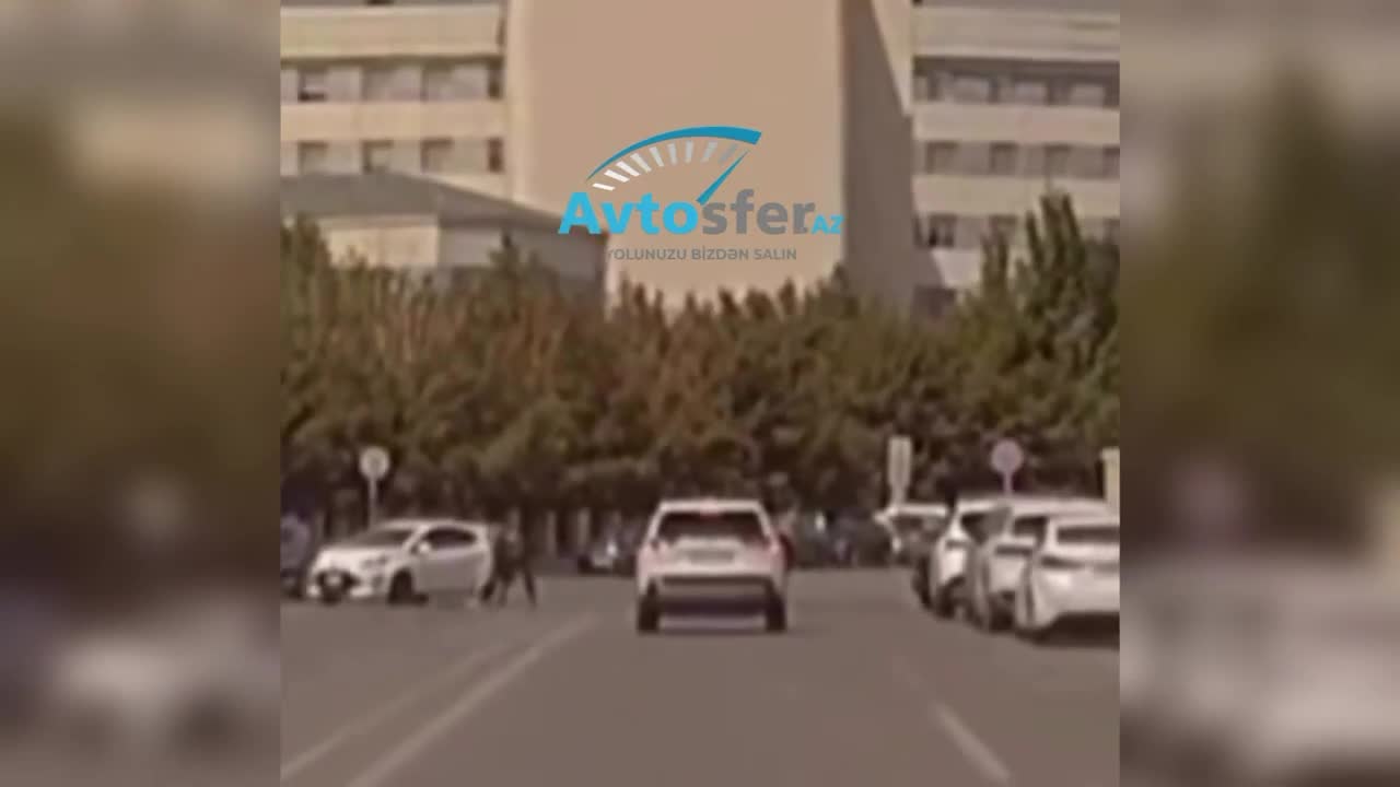 Bakıda qadın piyadanı vuran sürücünü sükan arxasında döydülər 