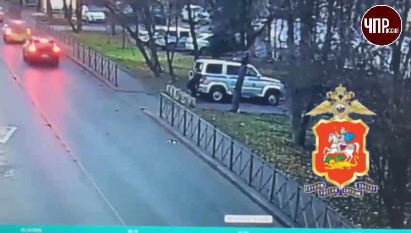 Hadisə polis maşınını yanğın