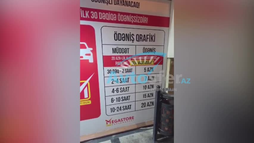 Supermarket qanunsuz parkinq təşkil edib
