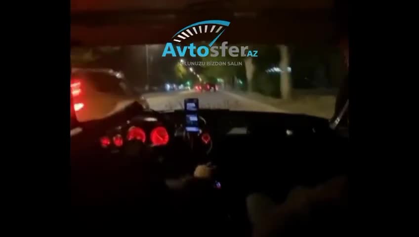 Gəncənin “avtoş” sürücüsü baxın necə “şou” göstərdi