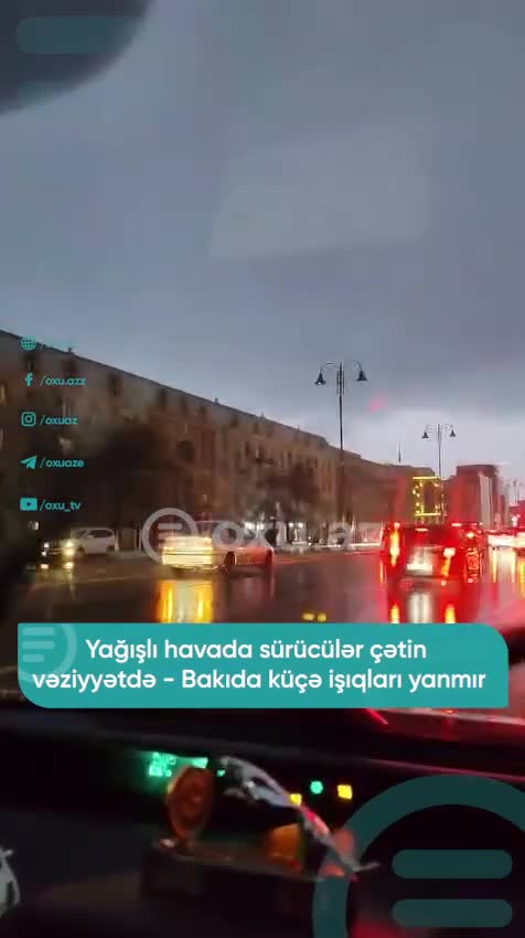 Bakıda səhər saatlarında işıqforlar işləmədi
