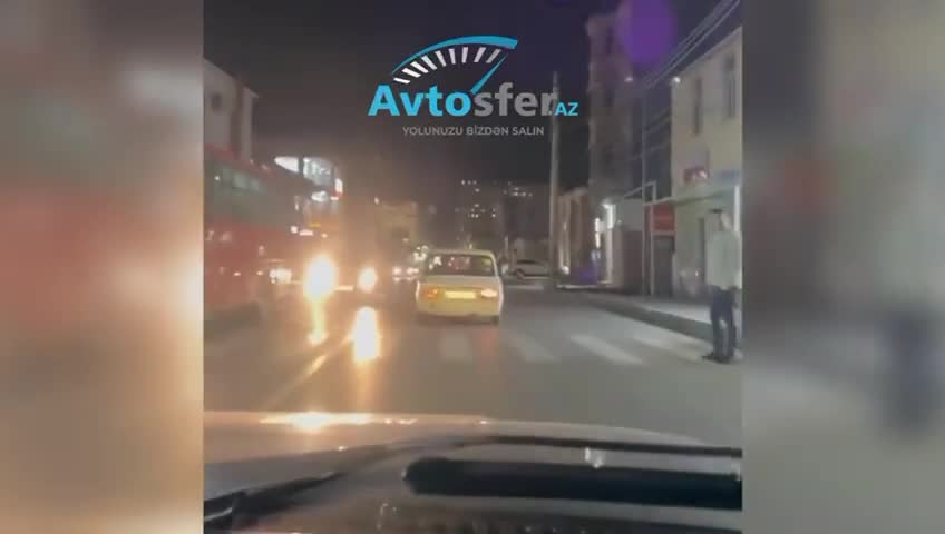 “VAZ”la “hoqqa” verən sürücü baxın necə təhlükə yaratdı