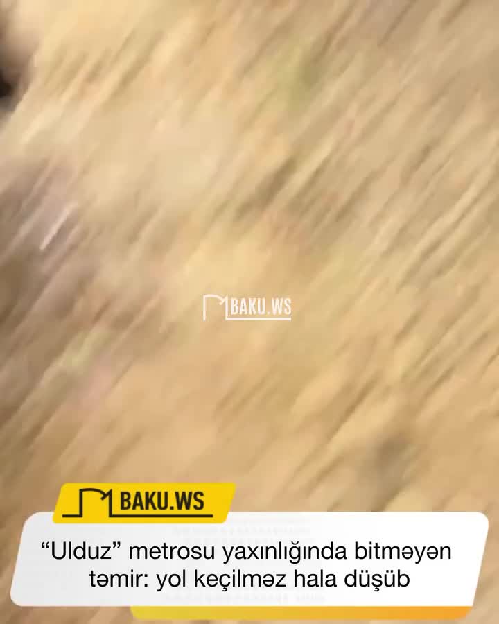 Bakıda yolun təmiri vətəndaşları çıxılmaz hala saldı