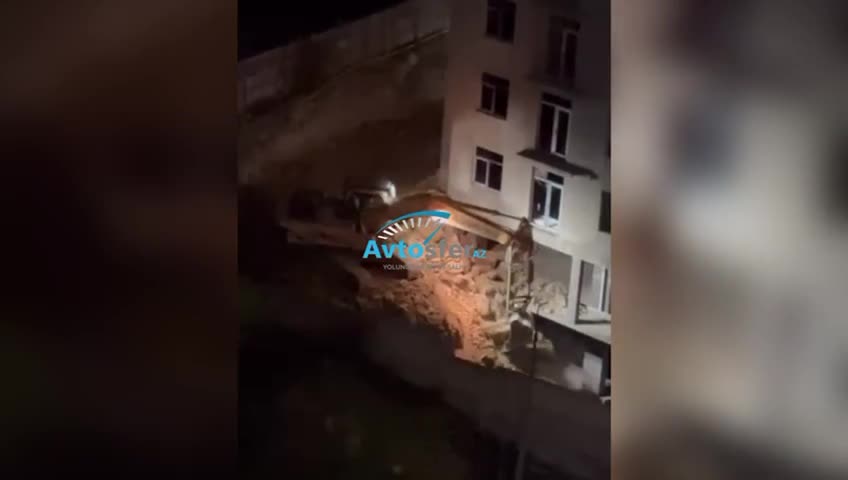 Gecələr tikinti aparan şirkət sakinin avtomobilinə ziyan vurdu