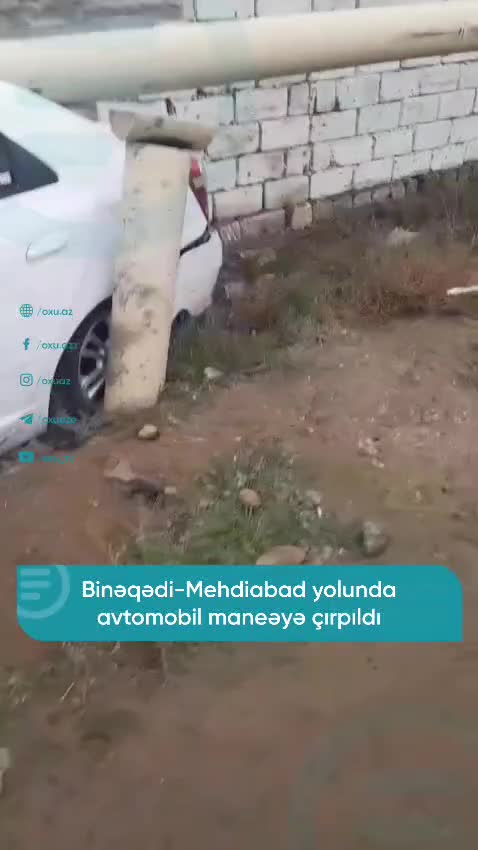 Binəqədi yolunda qəza