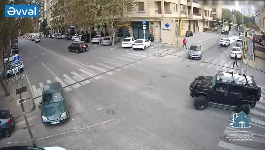 Kəsişmədə yaranan qəza şəraiti aradan qaldırıldı