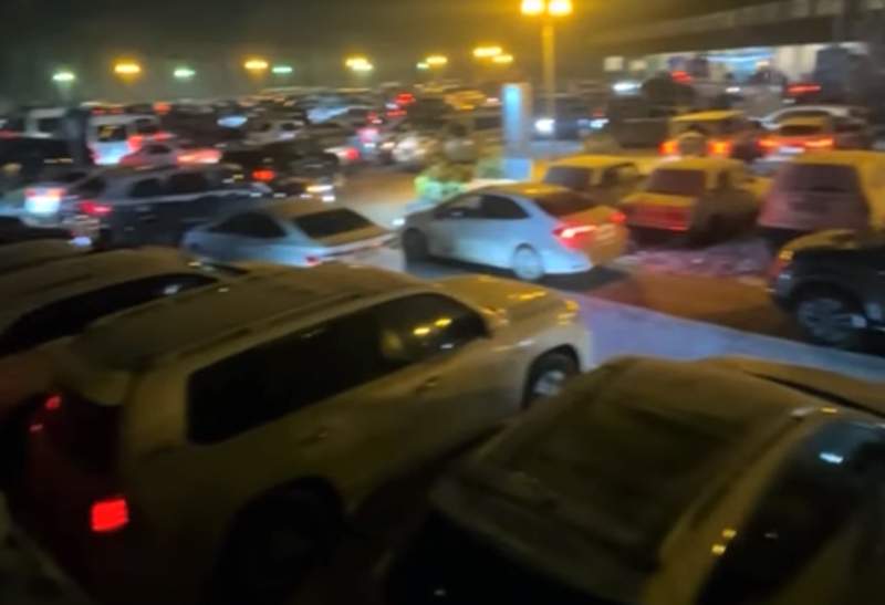 Şahdağ Turizim Kompleksində tıxac yarandı;