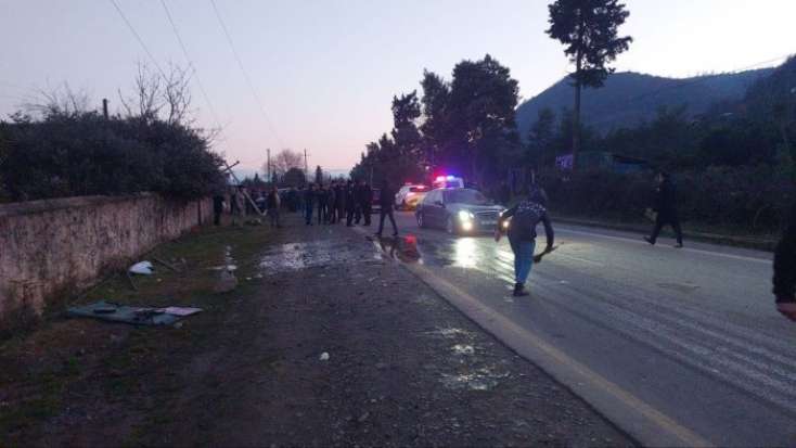 Astarada baş verən qəzanın görüntüləri yayıldı 