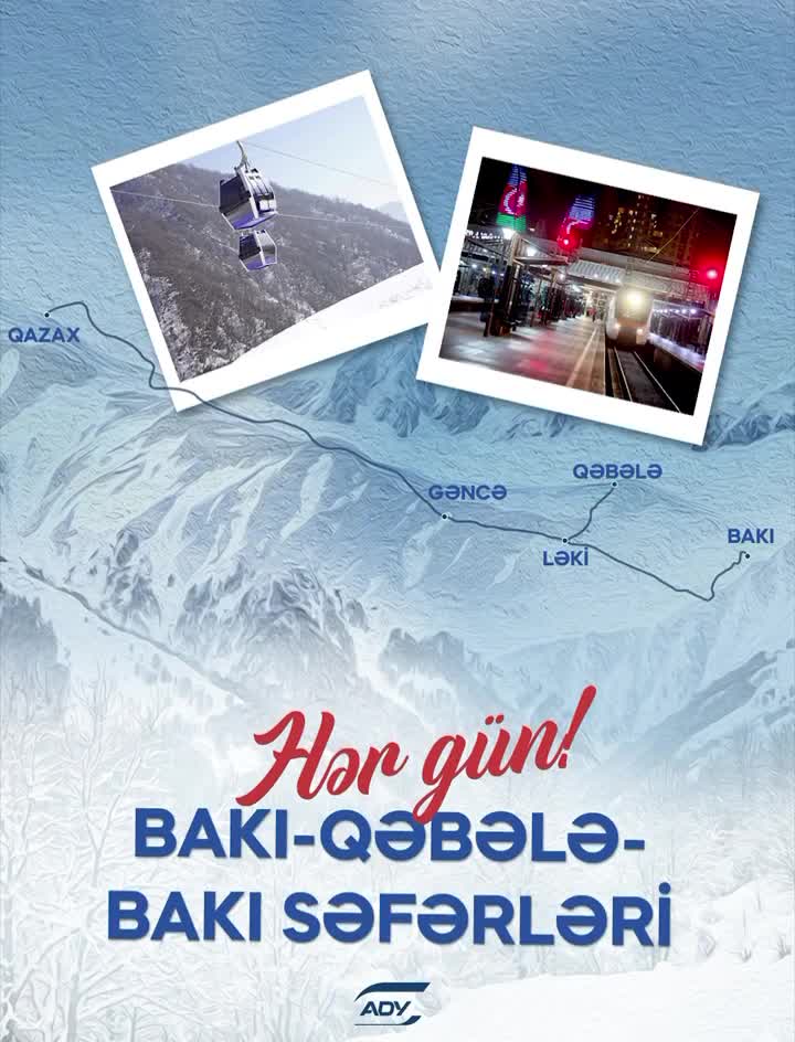 Bakıdan Qəbələyə və əks istiqamətə qatarla getmək