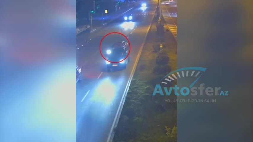 Prospektdə qırmızışı işıqda qəza