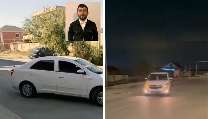 Suraxanıda avtoxuliqanlıq edən sürücü həbs edilib