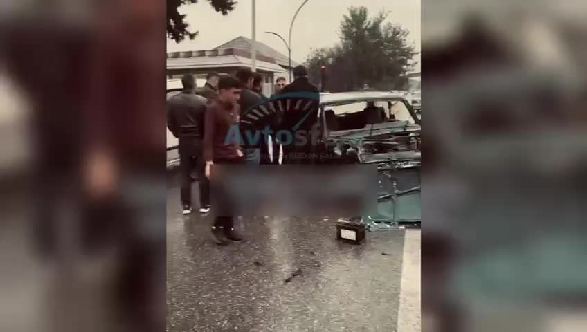 Xaçmazda zəncirvari qəza - 3 avtomobil toqquşdu