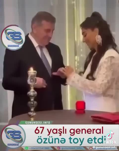 67 yaşlı general özünə toy etdi