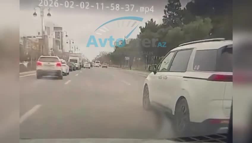 İstədiyi kimi hərəkət edən sürücü təhlükə yaratdı