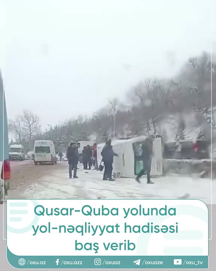 Qusar-Quba yolunda mikroavtobus VAZ-la toqquşub aşdı