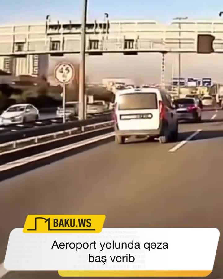 Aeroport yolunda qəribə QƏZA