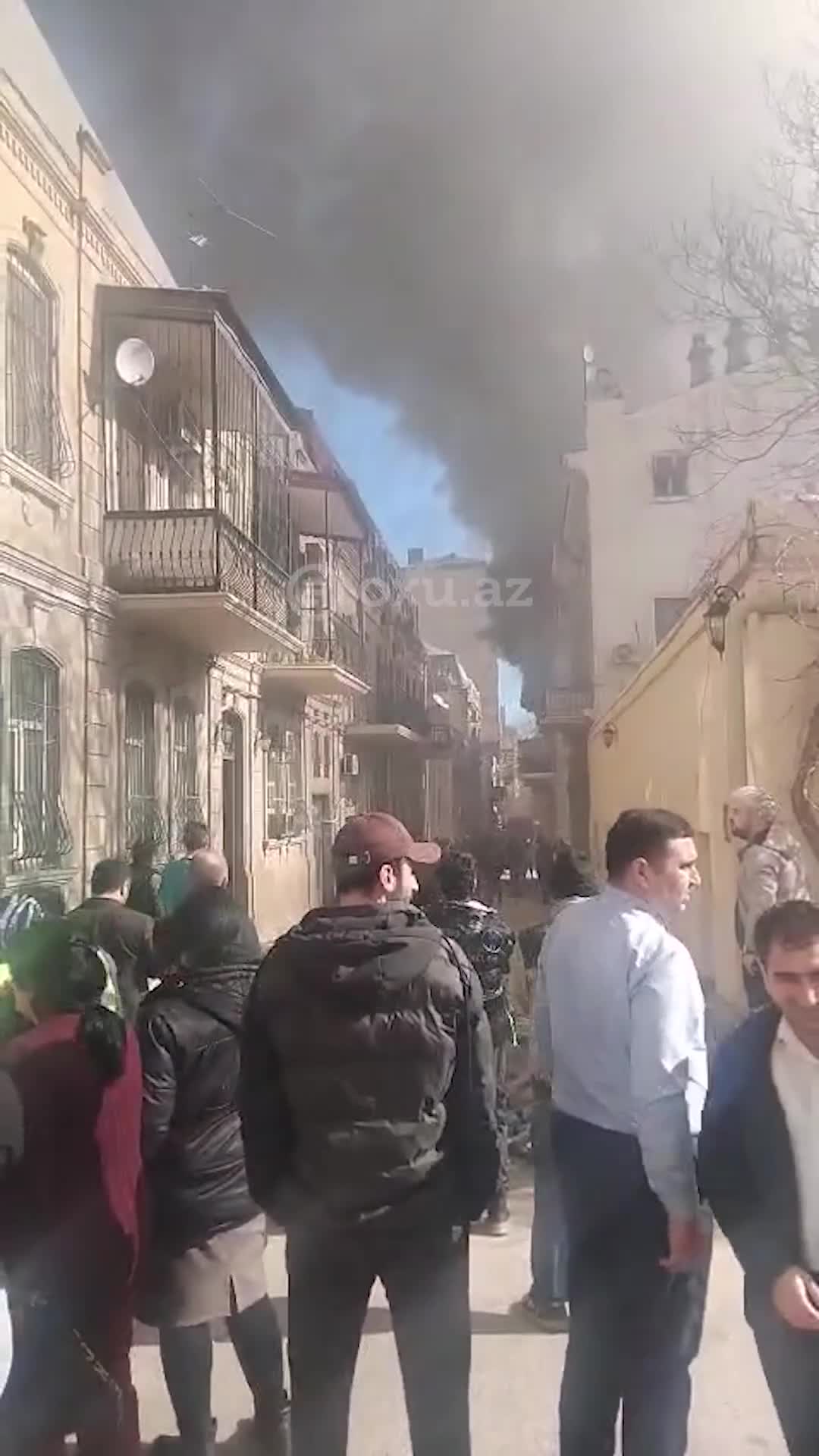 Bakının Nizami küçəsində güclü yanğın BAŞLAYIB 