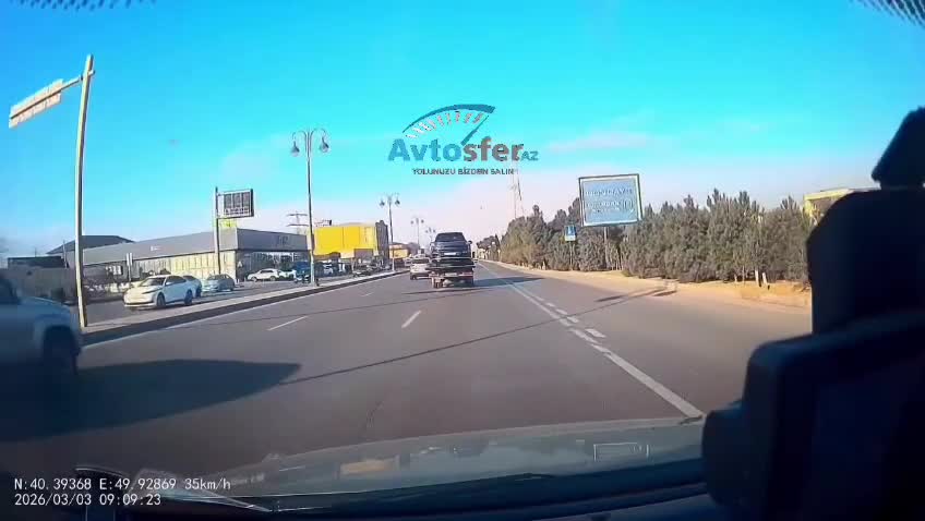 Önünüzdəki yüklü evakuatorlardan uzaq durun 