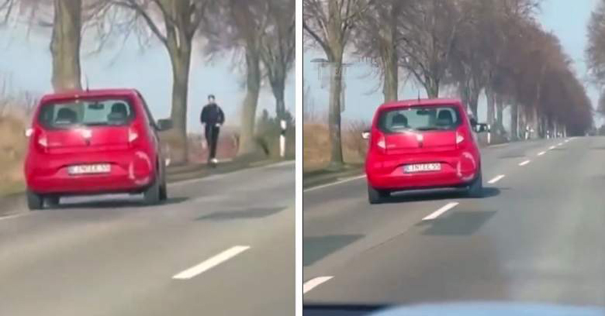 Qadın sürücü “Nissan”ı səkiyə çıxarıb skuteri vurdu