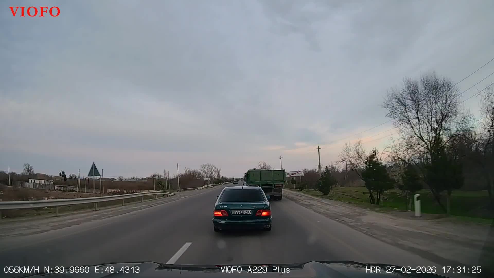 Ötmə qaydasından xəbəri olmayan sürücü təhlükə yaratdı